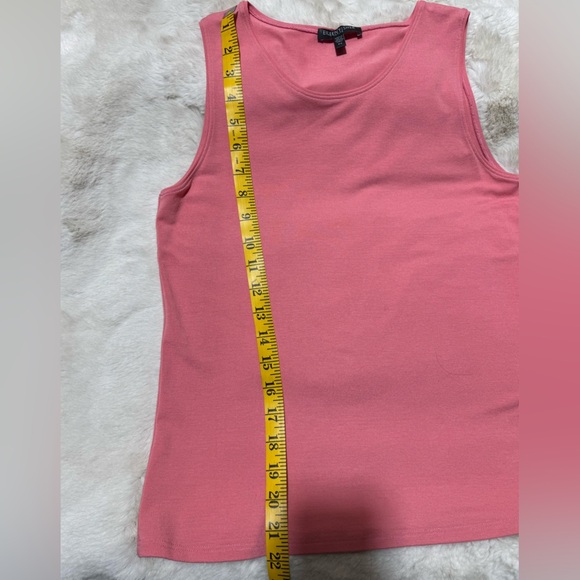 EILEEN FISHER Tank Top PS Stretch Jersey Scoop Neck Sleeveless Peachy Hue - Picture 6 of 9